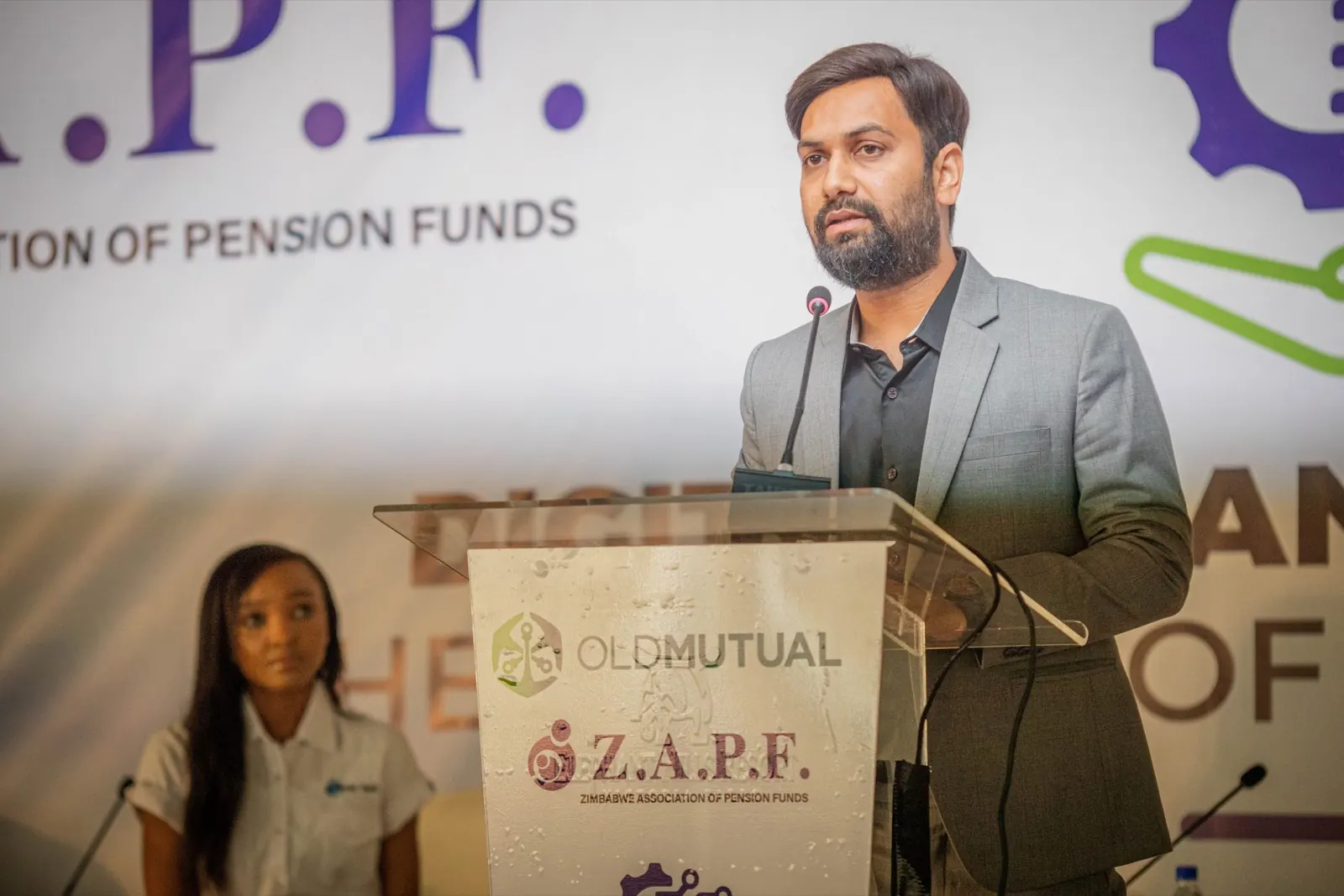 A presenter speaks during the digital transformation session